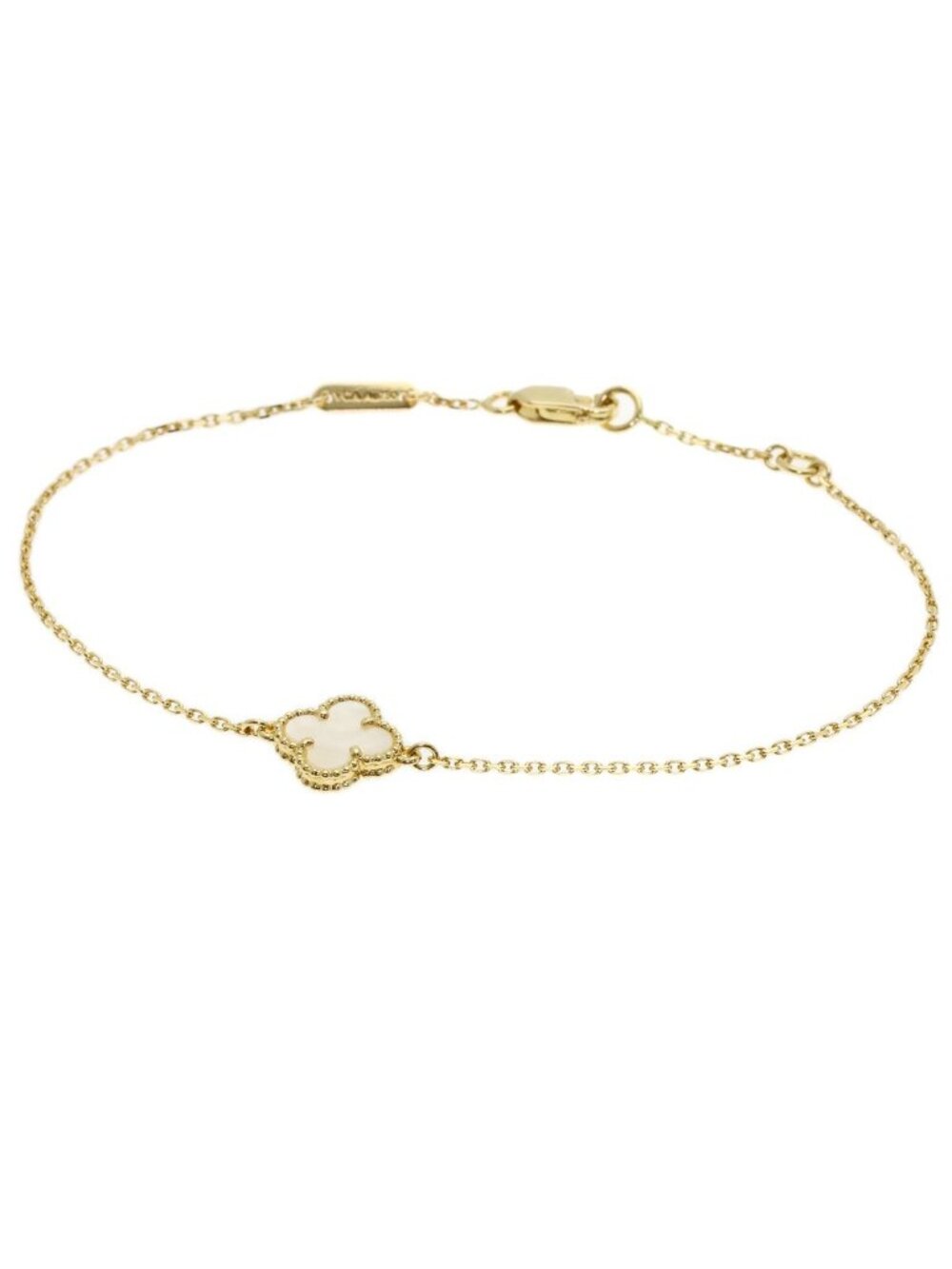Van Cleef & Arpels Sweet Alhambra Shell Bracelet 18k Yellow Gold